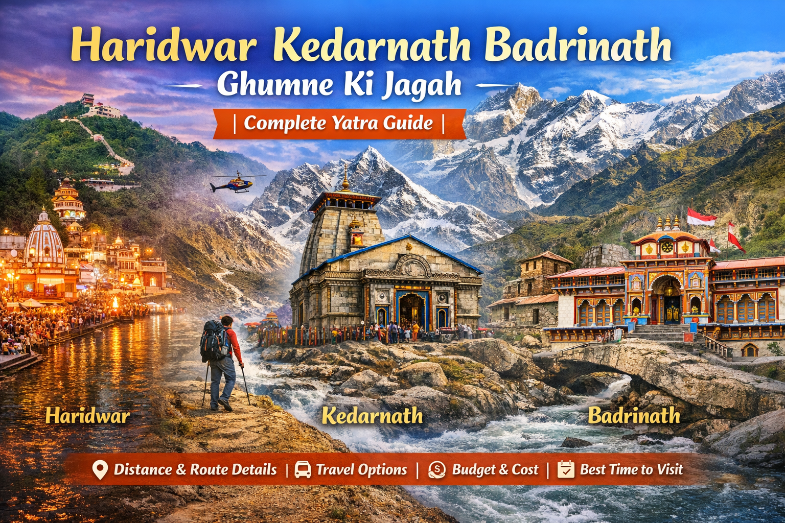 Haridwar, Kedarnath, & Badrinath Ghumne Ki Jagah | Complete Yatra Guide