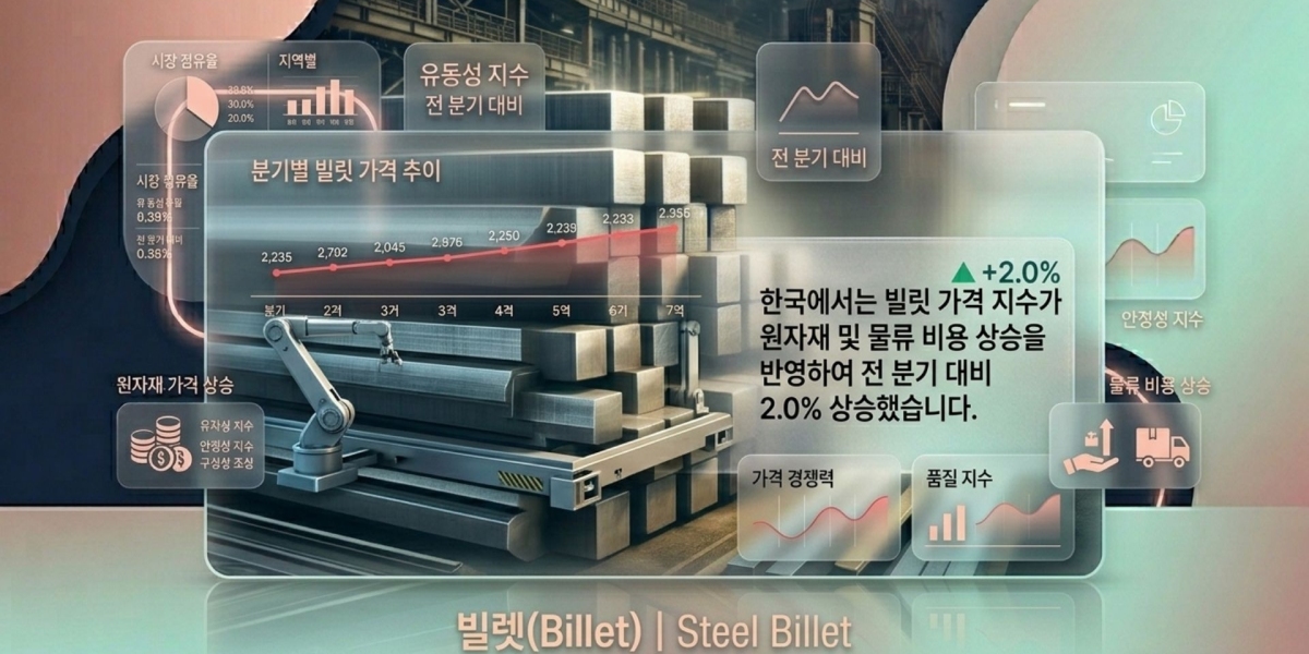 빌렛(Billet)가격 동향: 글로벌 수요, 주요 동인 및 시장 전망