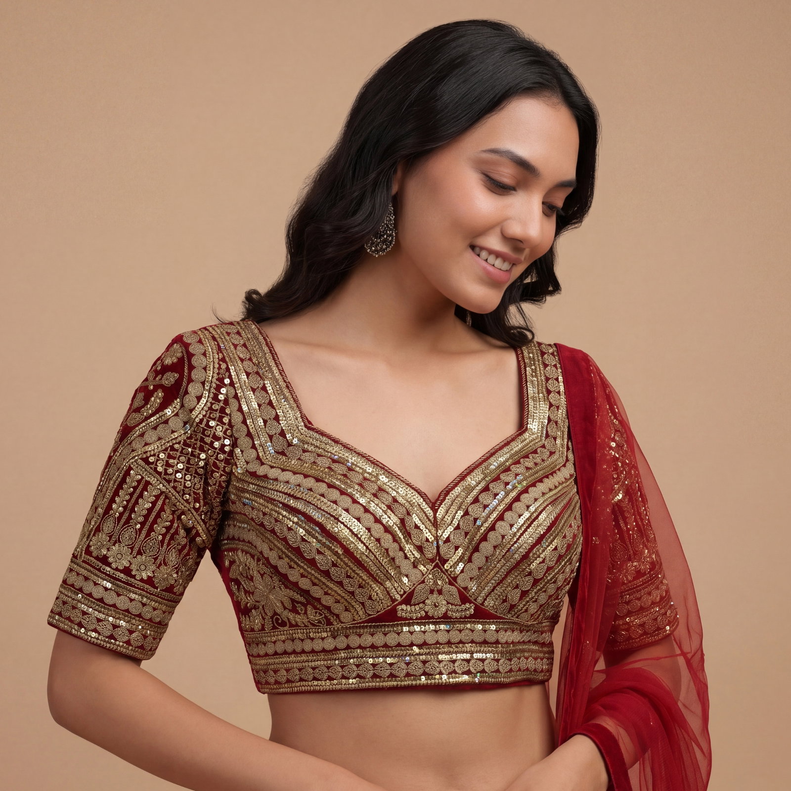 Silk Blouses for Saree & Lehenga: Handwork, Embroidery, Diamonds, Designs
