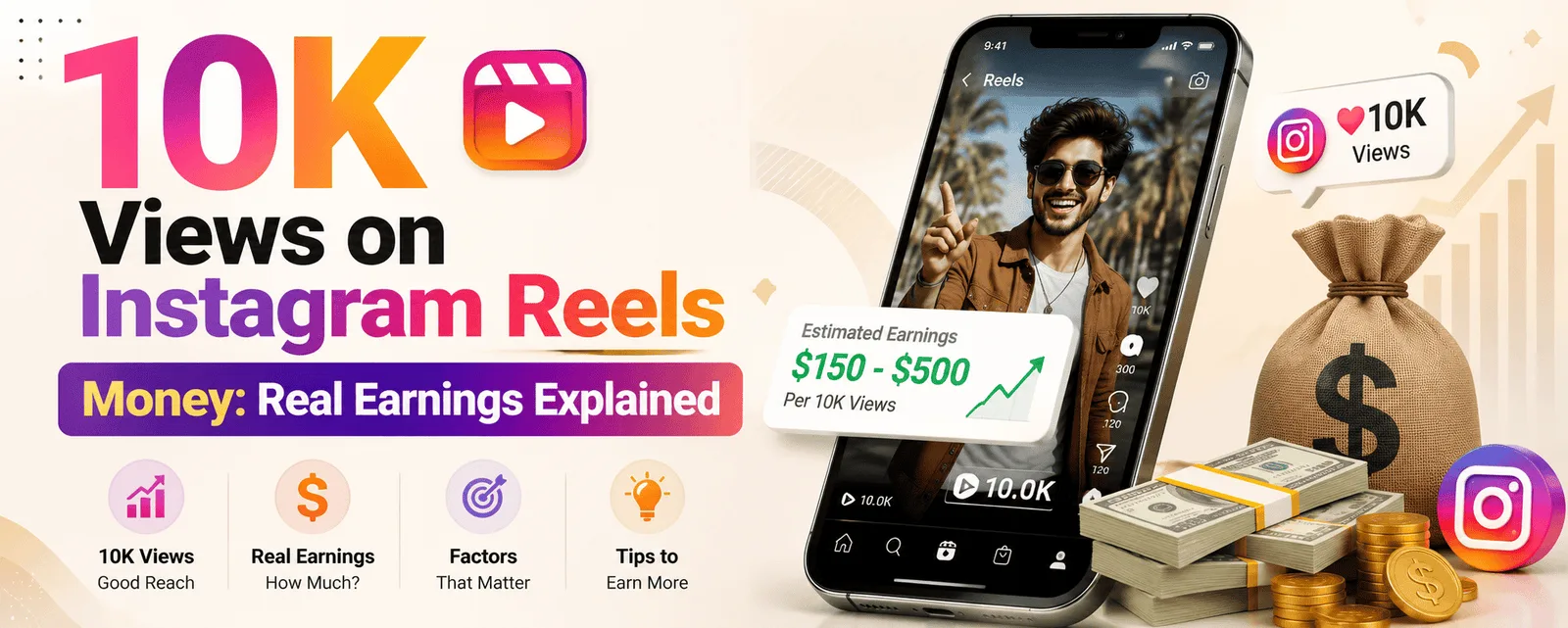 10K Views on Instagram Reels Money: Real Earnings Explained