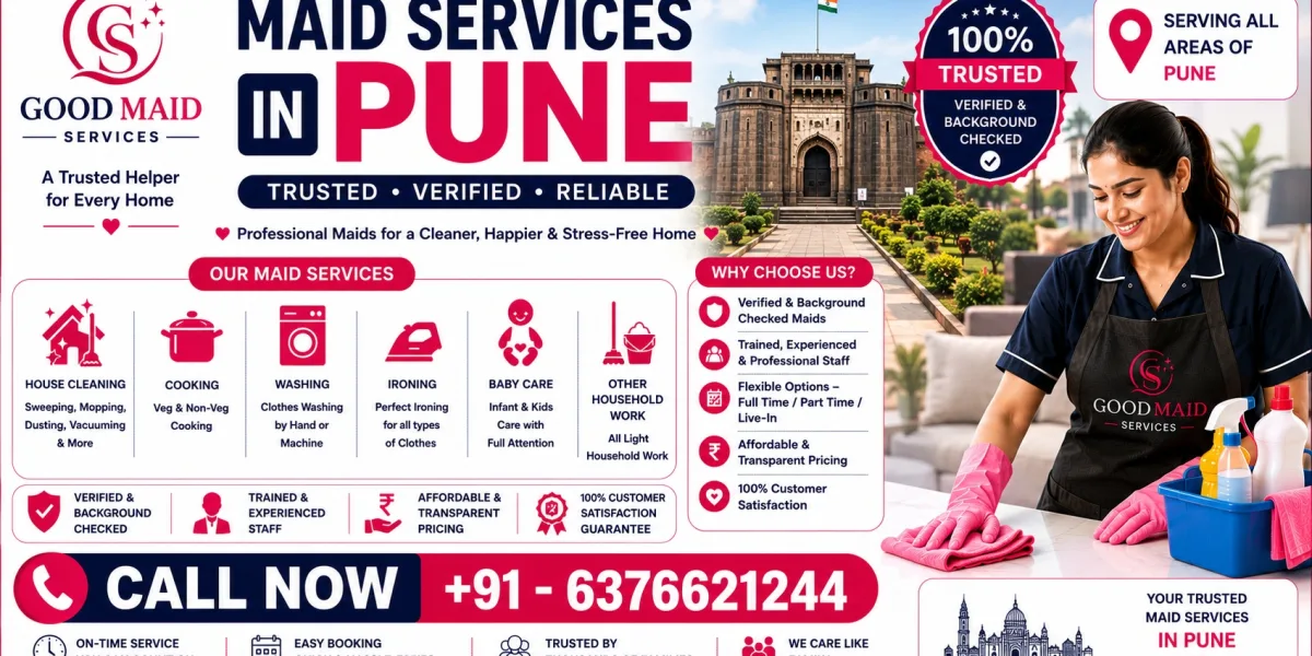 Trusted Maid Services in Pune for Every Family