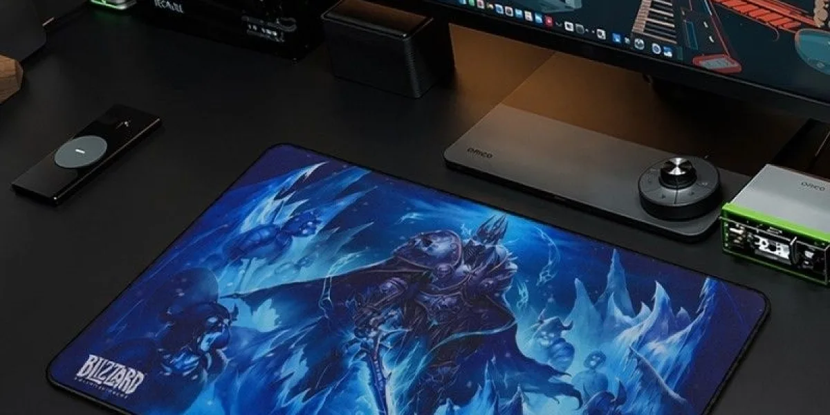 wow Lich King Desk‑Mat Brings The Frozen Wrath‑Of‑The‑Lich‑King Vibe Right To Your Desk