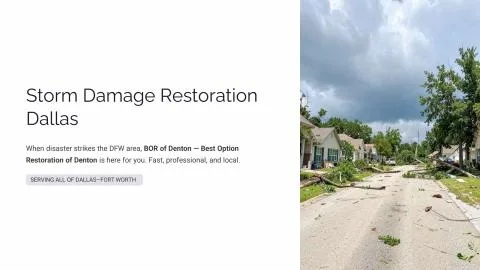 Storm Damage Restoration Dallas: Restore Your Property With Confidence