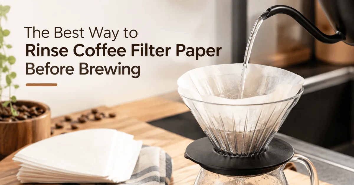 The Best Way to Rinse Coffee Filter Paper Before Brewing – Daily Journal  Info
