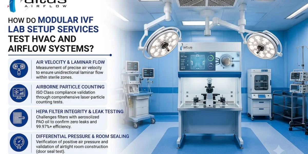 How Do Modular IVF Lab Setup Services Test HVAC and Airflow Systems?