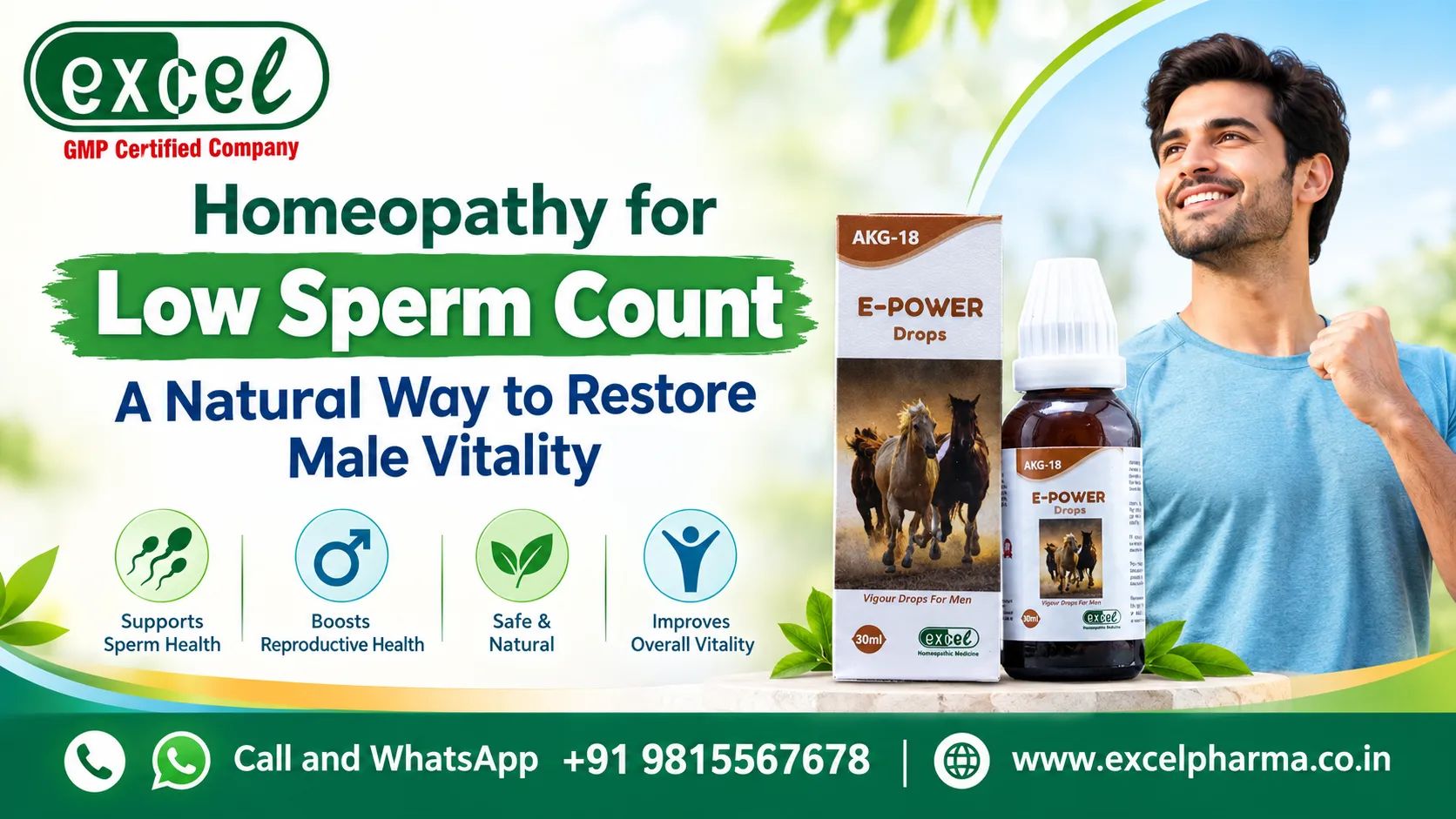 Homeopathy for Low Sperm Count: A Natural Way to Restore Male Vitality – Excel Pharma