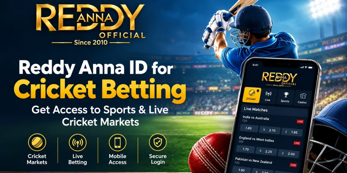 Reddy Anna ID for Cricket Betting: Get Access to Sports & Live Cricket Markets