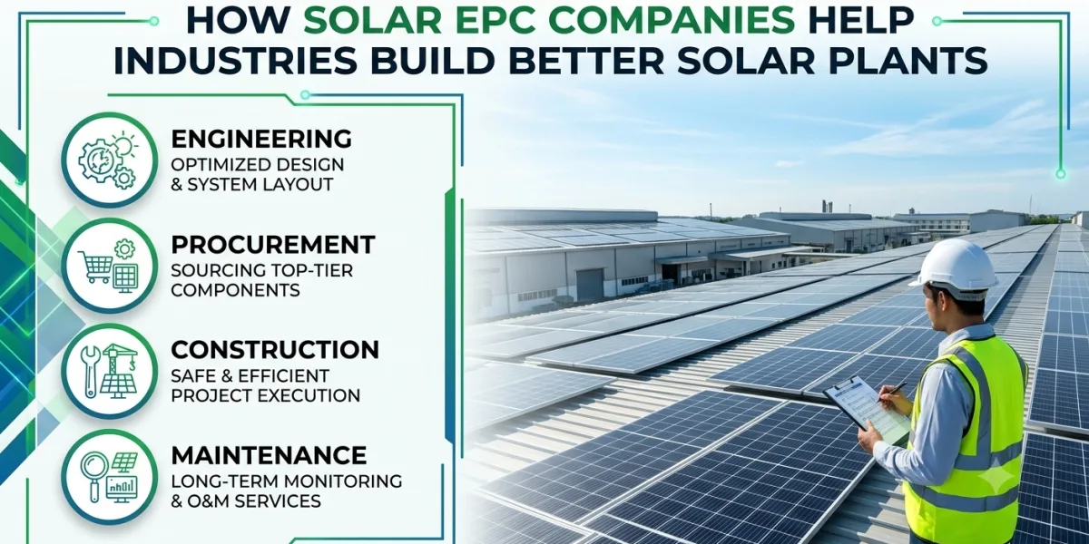 How Solar EPC Companies Help Industries Build Better Solar Plants