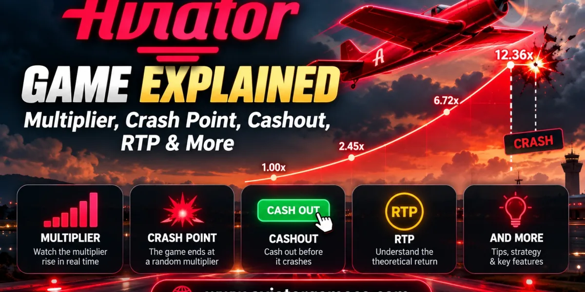 Aviator Game Explained: Multiplier, Crash Point, Cashout, RTP & More