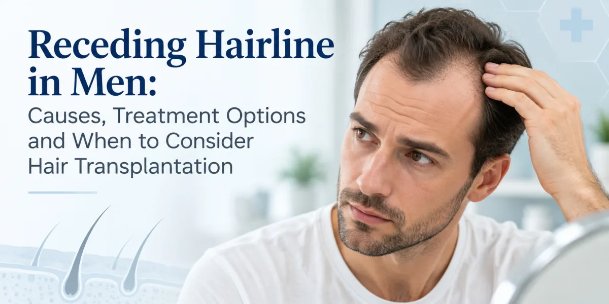 Receding Hairline in Men: Causes, Treatment Options and When to Consider Hair Transplantation