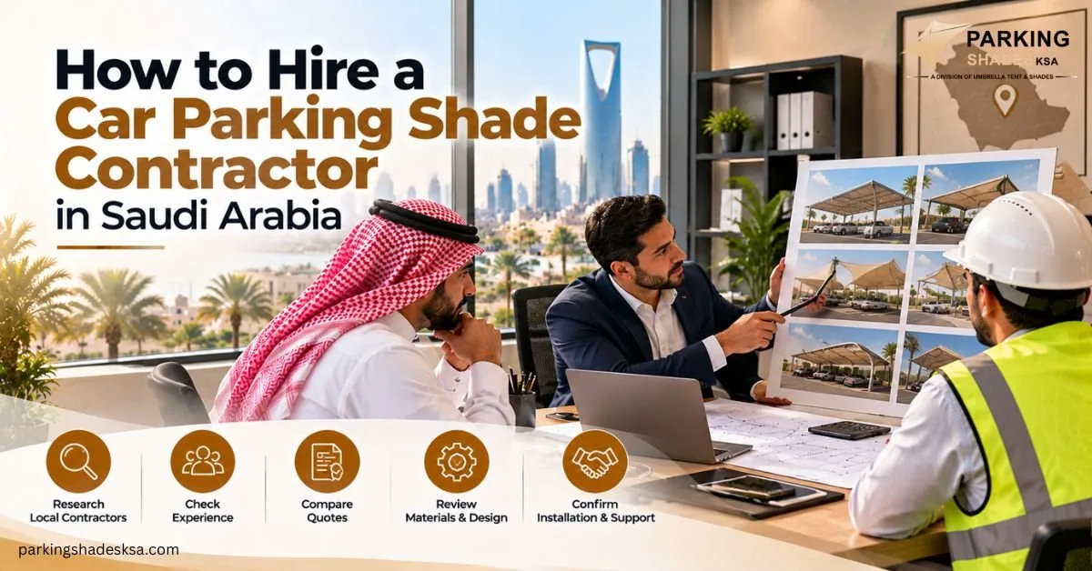 How to Hire a Car Parking Shade Contractor in Saudi Arabia