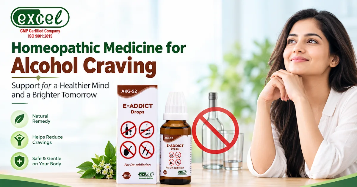 Homeopathic Medicine for Alcohol Craving: A Reliable Path to De-addiction