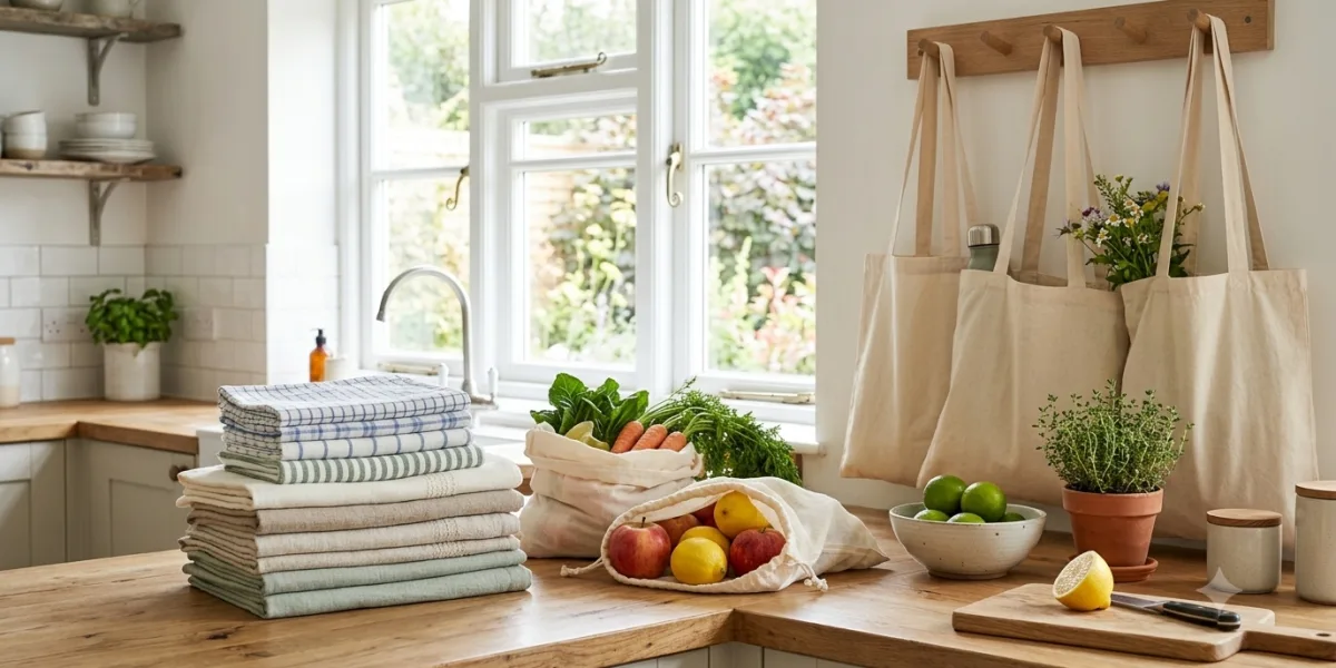 Everyday Kitchen Essentials: Cute Kitchen Towels, Linen Tea Towels, and Reusable Fabric Bags