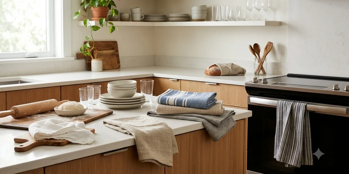 Kitchen Towels for Every Task: How to Choose Cotton, Linen, Flour Sack, and Striped Styles