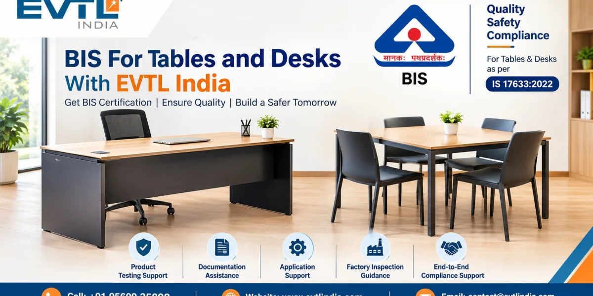 BIS Product Manual For Tables and Desks Explained With EVTL India Compliance Support