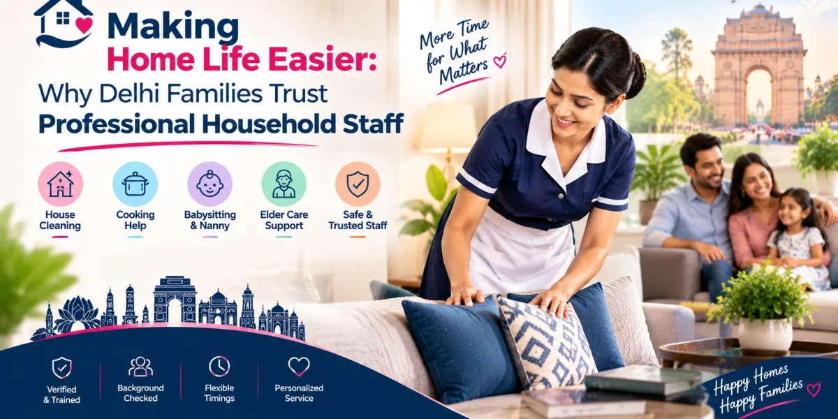 Making Home Life Easier: Why Delhi Families Trust Professional Household Staff