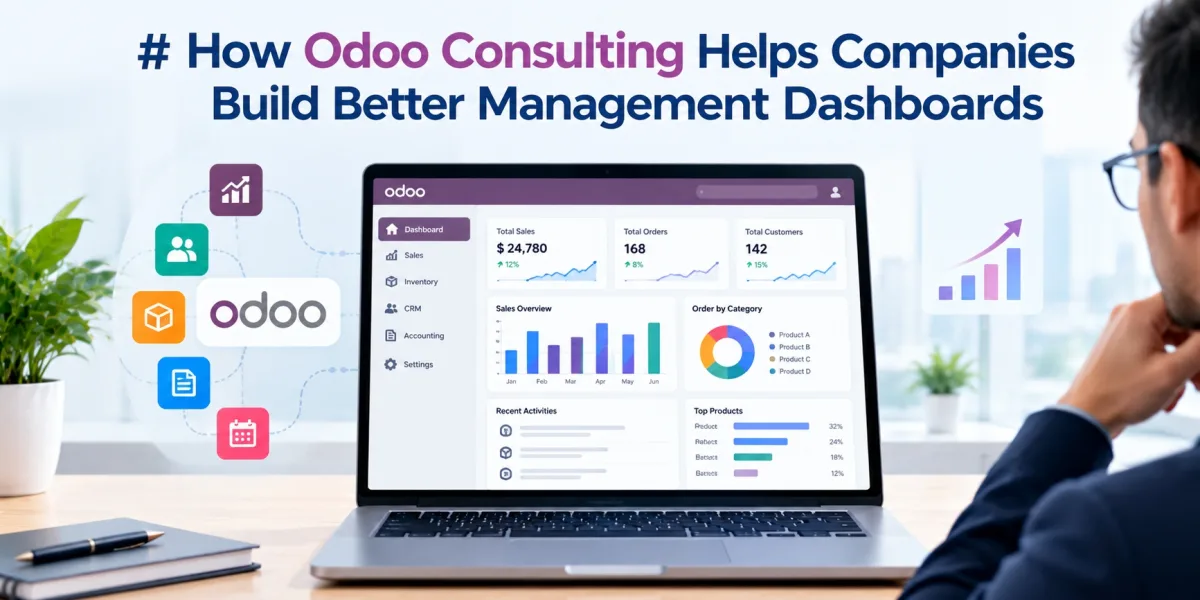 How Odoo Consulting Helps Companies Build Better Management Dashboards