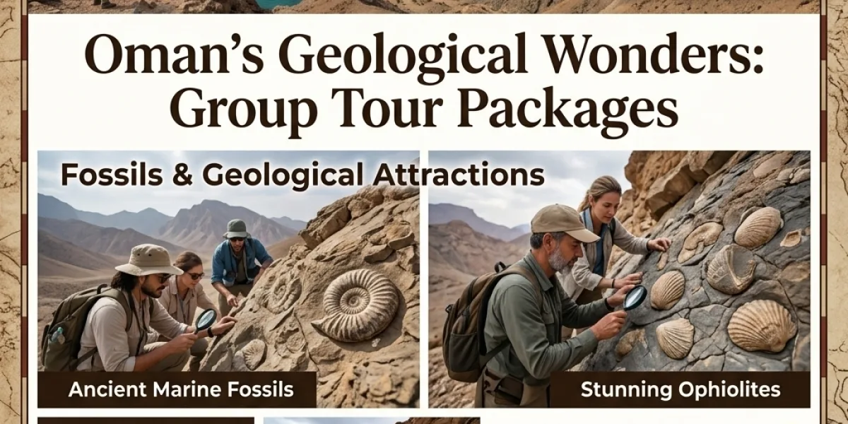 Are dinosaur fossil attractions included in a Oman Group Tour Packages?