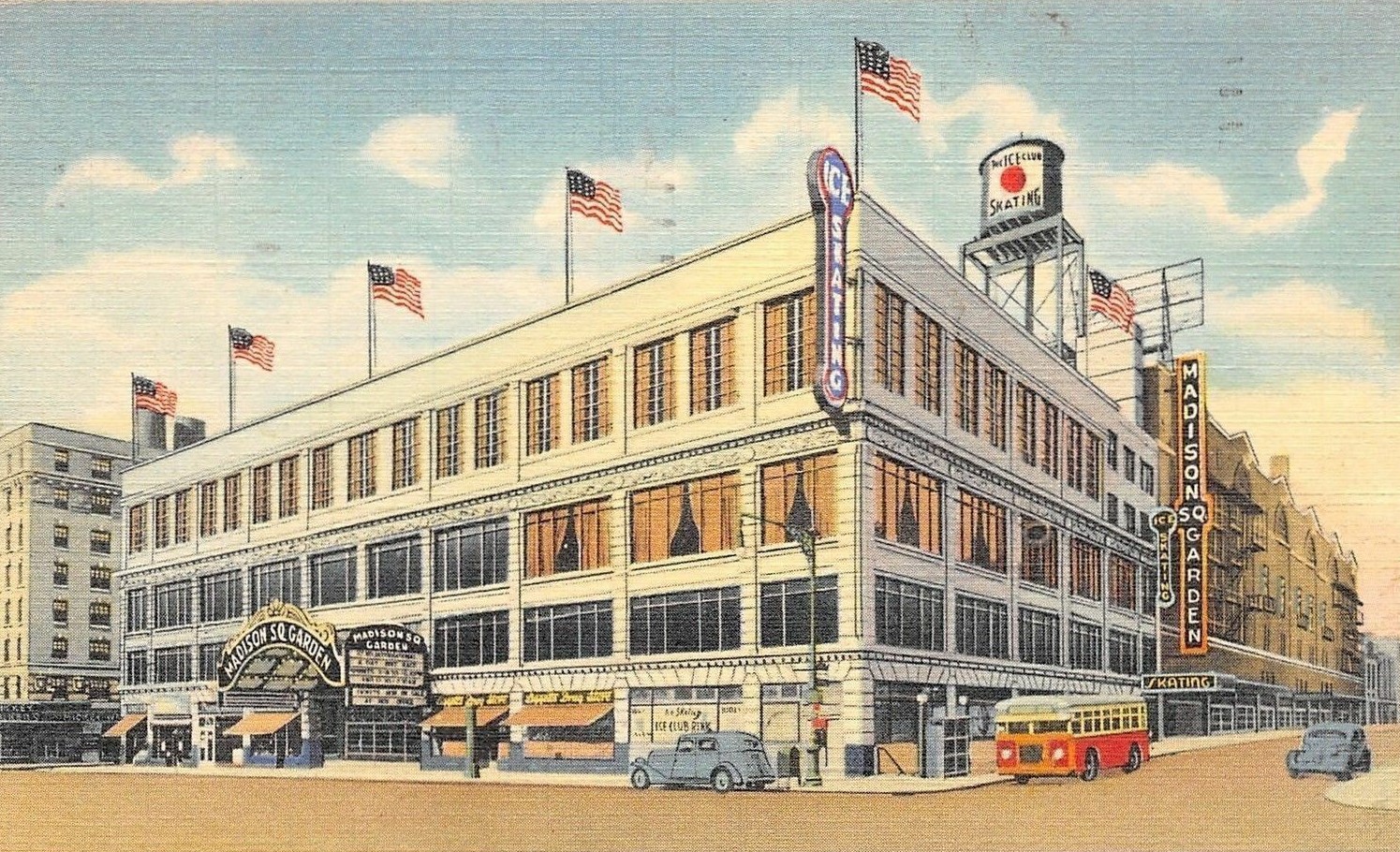 Madison Square Garden venue photo from Wikimedia Commons.